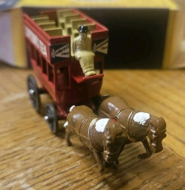 Vintage Matchbox Models of Yesteryear Y-12  Horse Bus Liptons Tea  - Image 2 of 4
