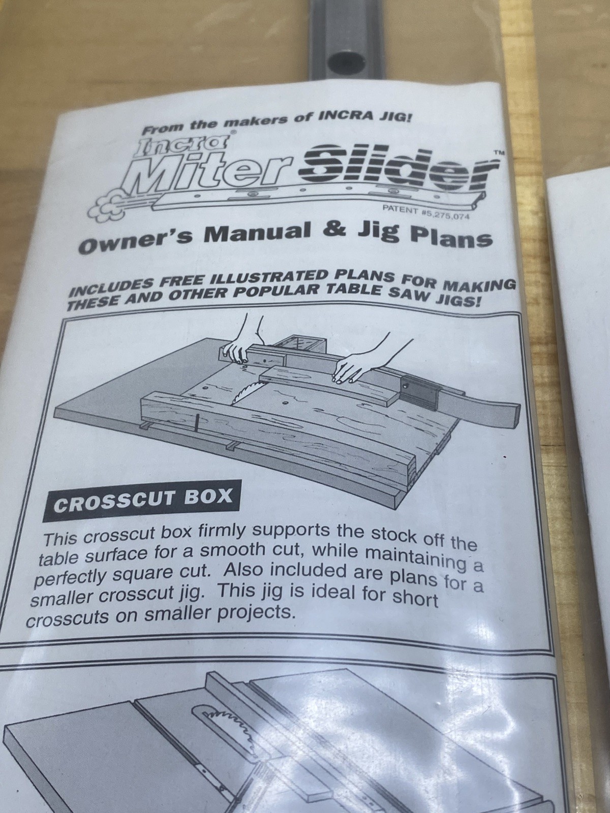 Lot of 2 INCRA Build-It System Miter Slider for Woodworking Jigs & Fixtures 18"