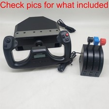 Logitech G PRO Flight Yoke System, Simulation Yoke - Black 945-000067  READ 