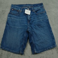 American Eagle Shorts Womens 00 Blue Denim Pockets Casual NWT