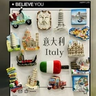 Italian Travel Landmark Fridge Magnet – Milan Venice Florence Tuscany Souvenir