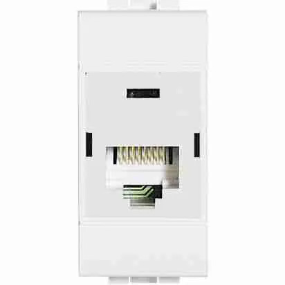 BTIN4262C5E Connettore RJ45 categoria 5 E - SERIE CIVILE Livinglight bianca