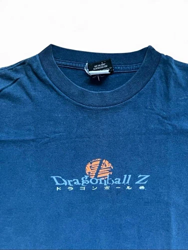 90s - Y2K Dragon Ball Z Mens Blue Goku Graphic Logo Cott 1990s vintage concert t-shirt, vintage, single stitch, B+ condition