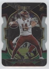 2022 Panini Select Concourse Black & Green Prizm Die-Cut Sam Howell #76 7iu