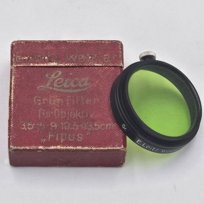 E.Leitz Wetzlar Germany Leica FIPOS - A36 Green Filter Original Box  Rare