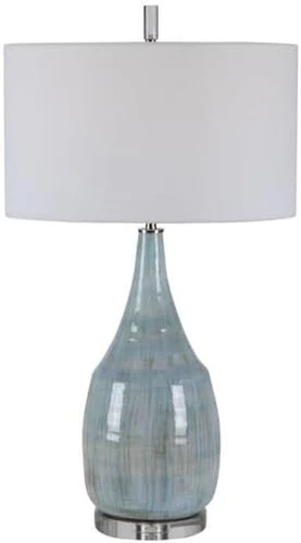 Rialta 1-Light Table Lamp - Elegant 17" Wide & Deep Design for Any Room - Picture 2 of 4