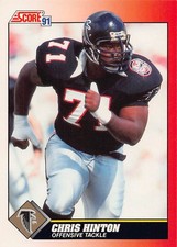 1991 Score Chris Hinton #202