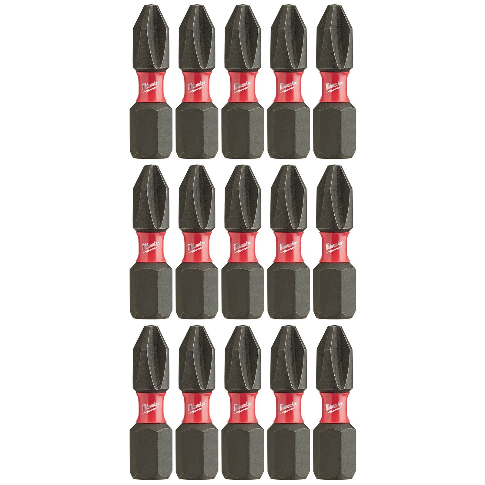 Сверло-насадка Milwaukee SHOCKWAVE Phillips 2 48-32-5003 - в упаковке 15 штук 17190₽