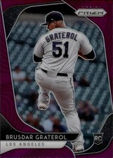 2020 Panini Prizm Purple Prizm #56 Brusdar Graterol Los Angeles Dodgers Rookie
