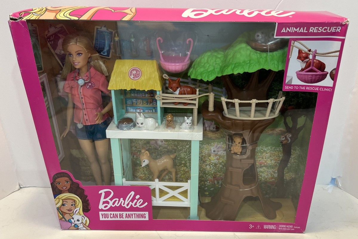 HOT Barbie Animal Rescue Center Barbie Doll Set Barbie Animal