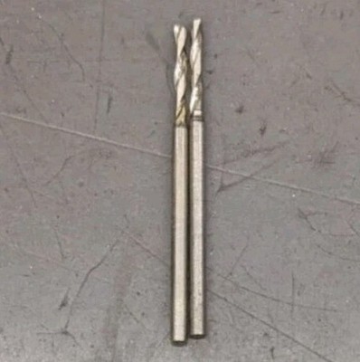 2 Egda 1.18mm Micro Drills #56 1.5mm Shank HSS NOS Switzerland - 1.18mm 1.18 mm