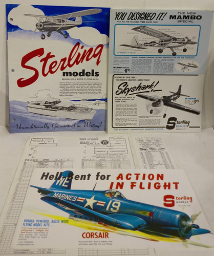 Vintage Sterling Models 1977 Catalog, 5 Inserts & Purchase Order Form