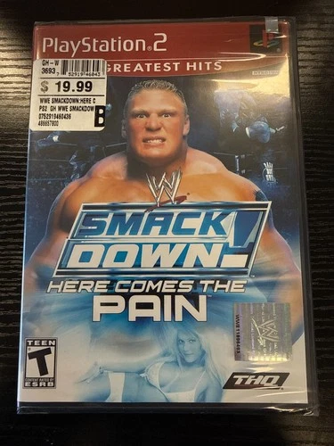 Playstation 2 PS2 Smackdown Here Comes The Pain Game GREATEST HITS SEALED
