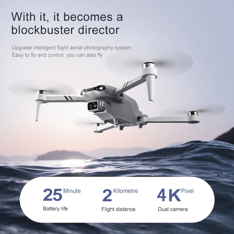 New F10 Rc Drone Gps 5G Wifi 4K Hd Dual Camera Fpv Quadcopter Smart Follow Gifts - Image 4 of 4