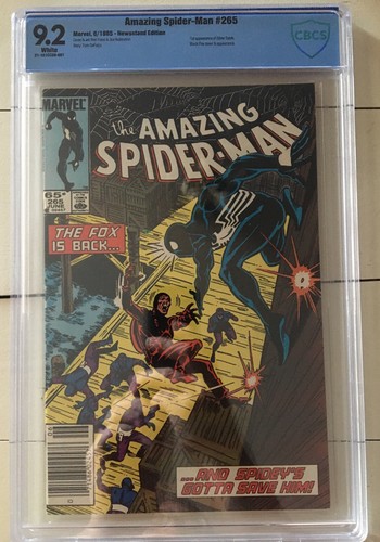 Amazing Spider-Man #265 Newsstand CBCS 9.2 WHITE PAGES Marvel 1st Silver Sable