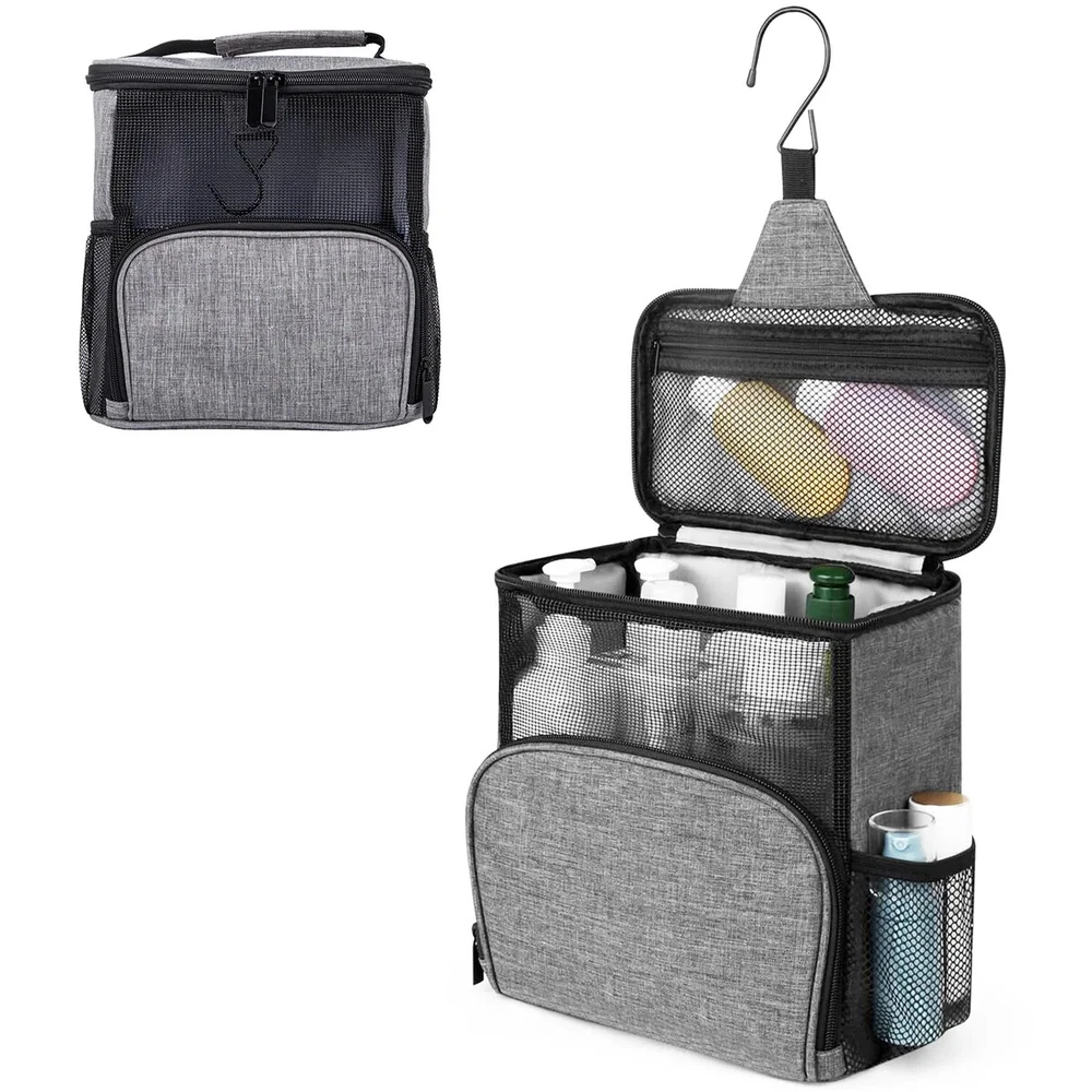 Shower Caddy Bag Portable Hanging Shower Tote Bags with Hook Travel Toiletry Bag