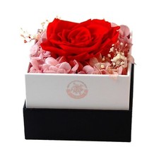 Eternal Flowers Preserved Rose in a Gift Box for Her - Long-lasting Red Roses...