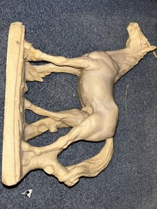 Vintage Tan Resin Horse Figure