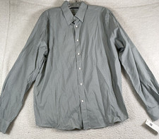 NWT Tommy Hilfiger Men's Slim Fit Button Down Check Green Shirt, Size XL