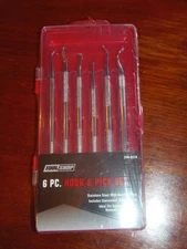 6 PC HOOK & PICK SET - TOOL SHOP      (LBLK-1)