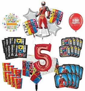 Mayflower Products Power Rangers 5th Birthday Party Supplies 8