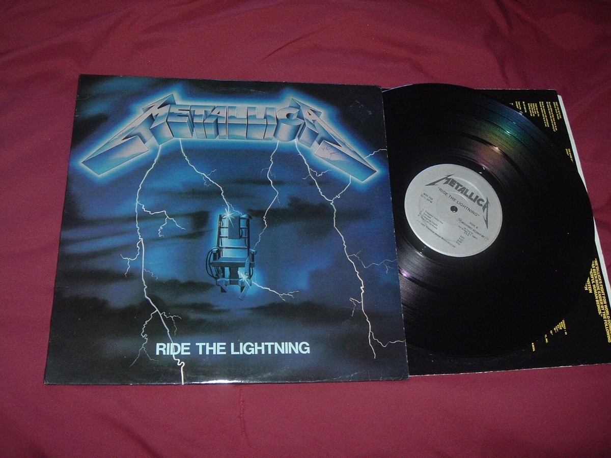 METALLICA Ride the Lightning '84 ORIGINAL US SILVER !! label 1st