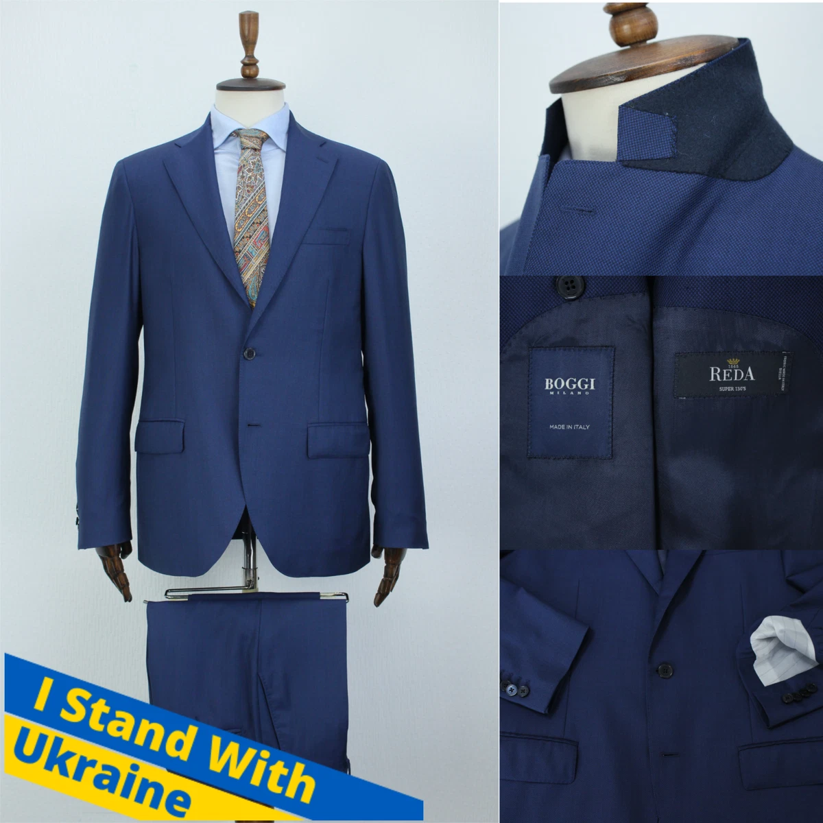 Boggi Milano single-breasted wool suit - Blue