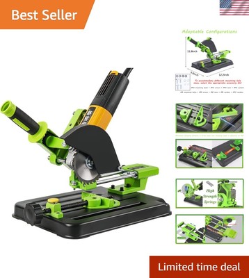 Heavy-Duty Angle Grinder Stand for 100/115/125mm Disc Cutters - Aluminum Bracket