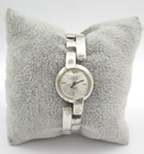 Women Anne Klein 925 Sterling Silver Swiss Quartz  Analog 19mm Round Watch(G592)