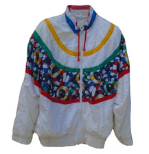 Vintage 80s Lavon Women's Windbreaker Jacket Size M White