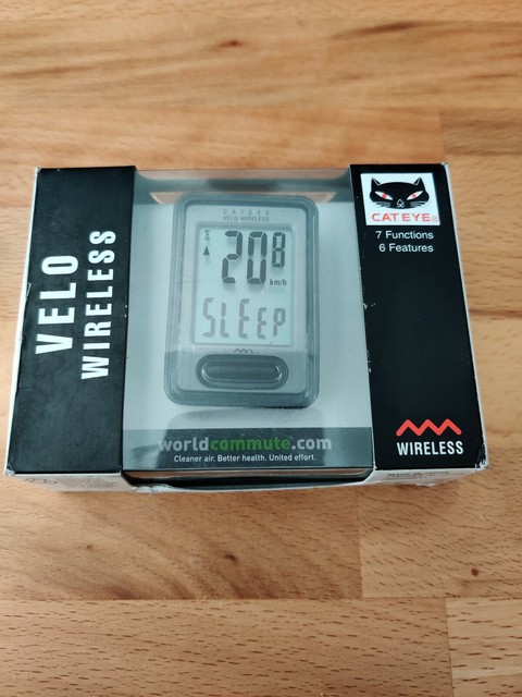 CatEye Cycling Bike VELO 7 Wired Digital Computer Speedometer Black