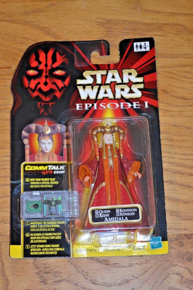 Star Wars Episodio 1 Action Figure Coruscant Queen Amidala Con CommTech Chip - Da Collezione - 3