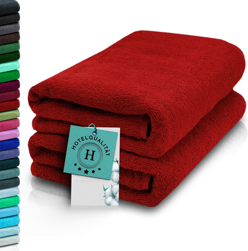2 X Large Jumbo Bath Sheets 100% Egyptian Cotton Soft Big Bath Towels Set 500GSM - Picture 5 of 16