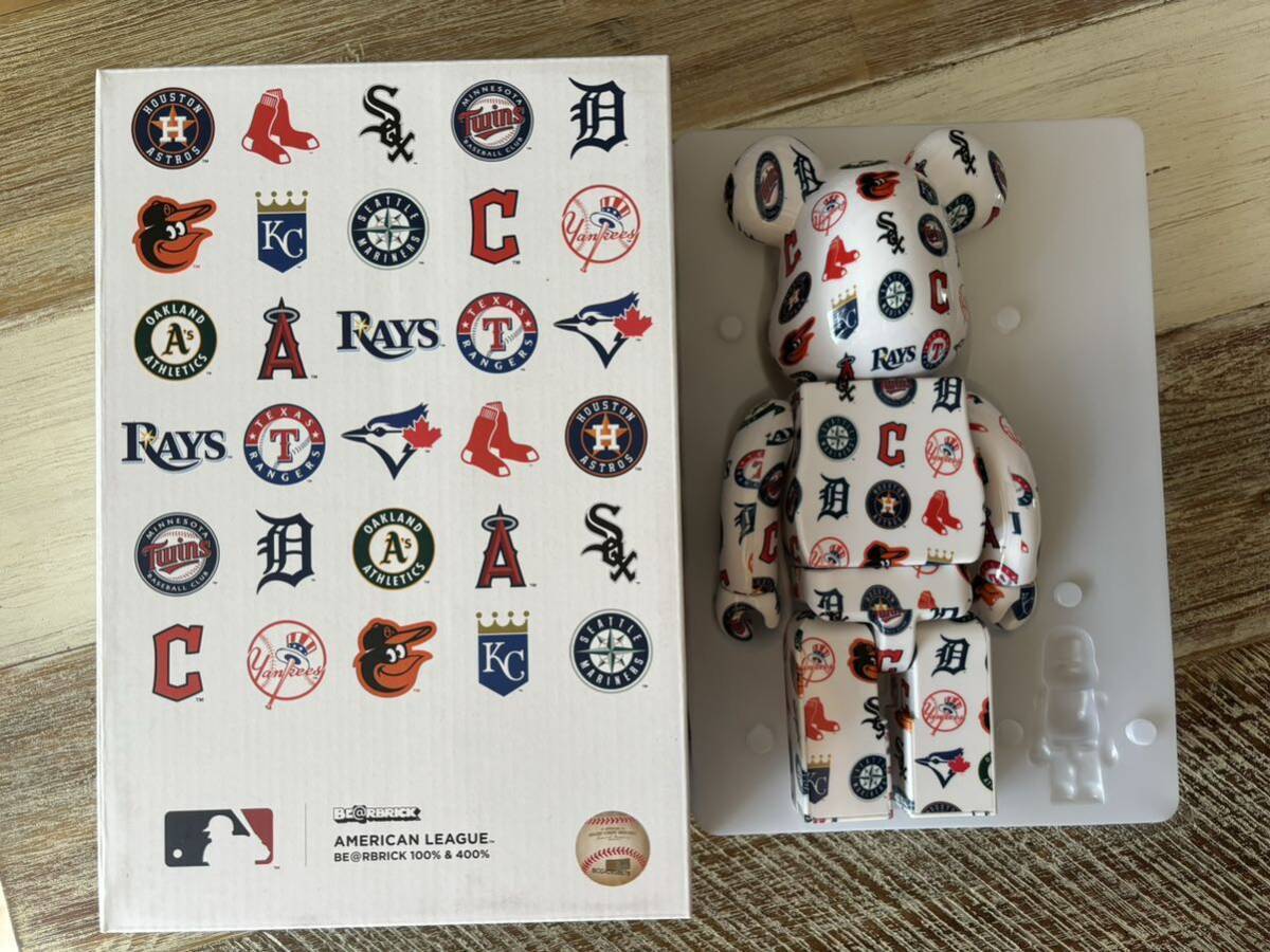 400 Only Mlb American League Bearbrick/Be@Rbrick Medicom Toy 400 Only Mlb American League Bearbrick/Be@Rbrick Medicom Toy