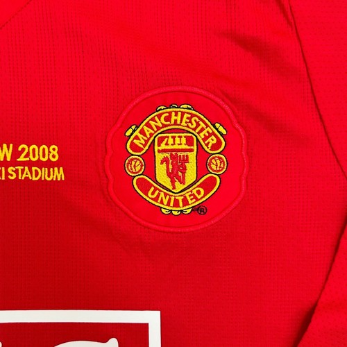 Manchester United Football Shirt 2008 Red Long Sleeve Jersey - Ronaldo #7 - Picture 6 of 7