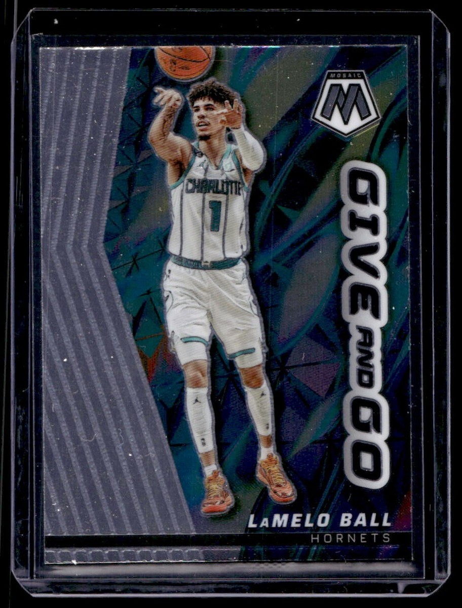 2022-23 Panini Mosaic LaMelo Ball Give And Go #1 Charlotte Hornets