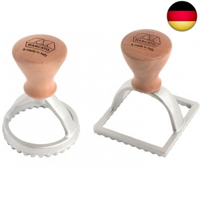 Marcato Ravioli- und Keks-Ausstechset, Ravioli-Macher, Keks-Ausstecher,
