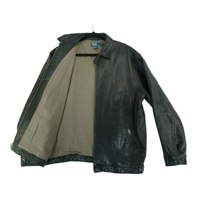 ジャケット・アウター Polo Ralph Lauren 90s Leather Jacket POST JUNK / 90's～ POLO RALPH LAUREN Black Lamb Leather