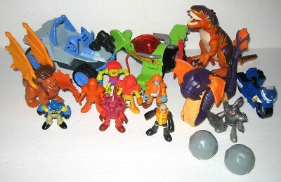 Bundled Lot Fisher Price IMAGINEXT Preschool Figures & Vehicles