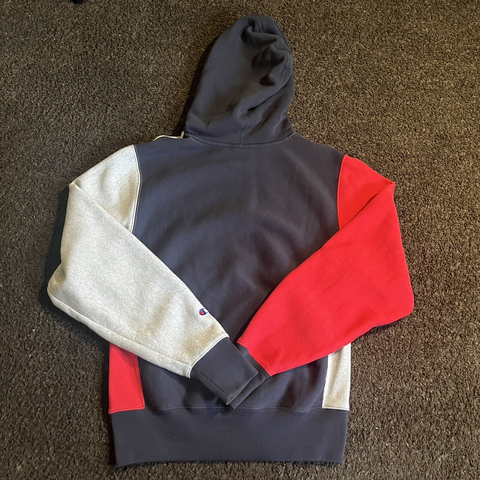 Champion Reverse Weave Geometric Pattern Sz S Hea… - image 2