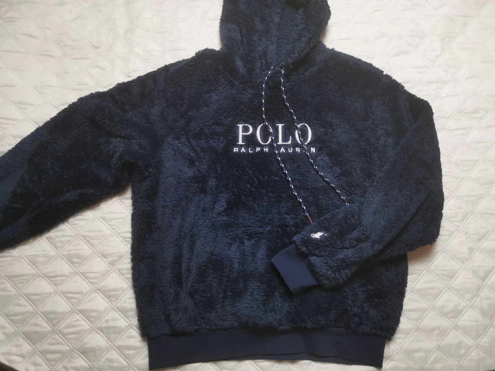 POLO RALPH LAUREN SHERPA FLEECE JACKET HOODIE NAVY BLUE XL
Opens in a new window or tab