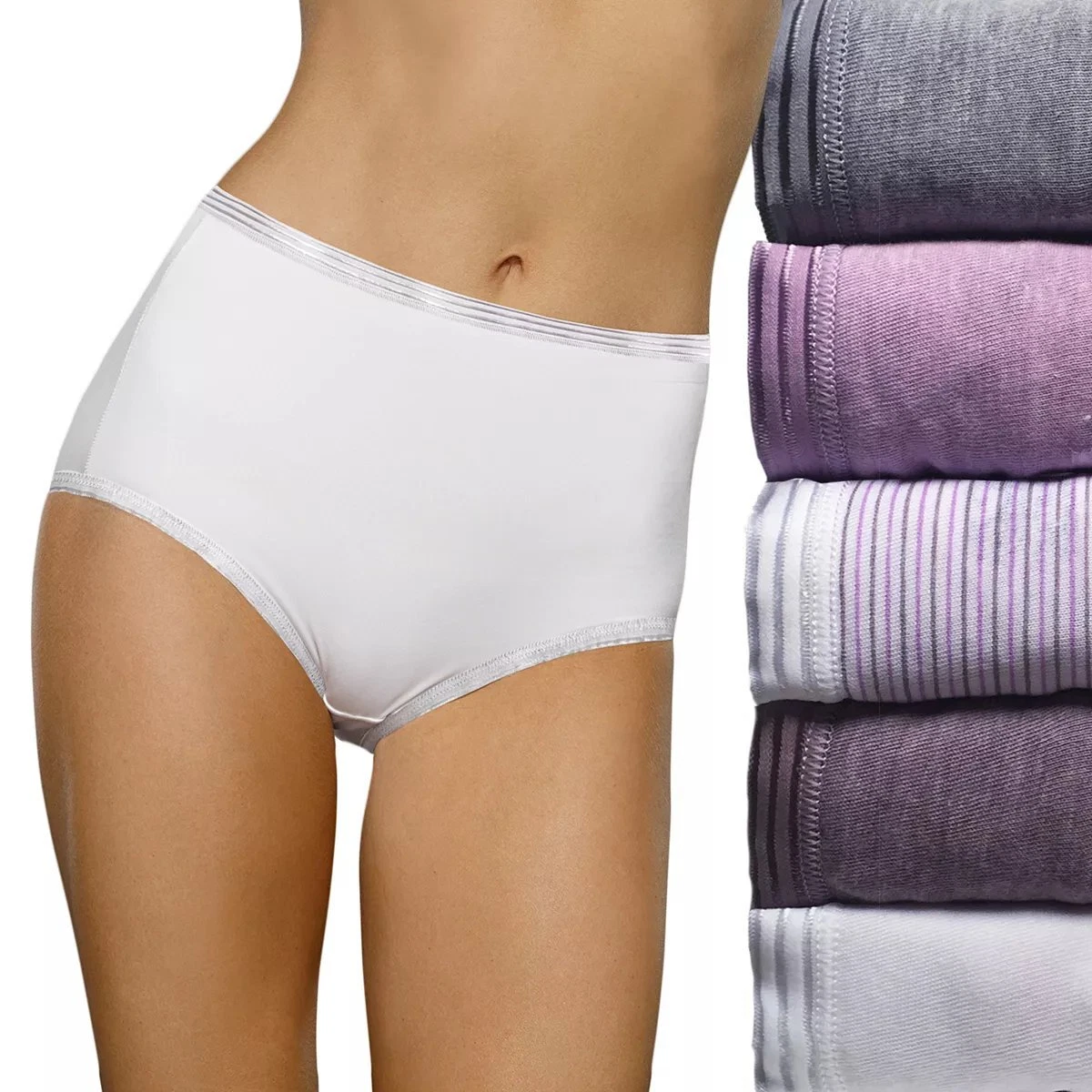 Women's Fruit of the Loom® Signature 5-pack Ultra Soft Briefs Size XL (8)