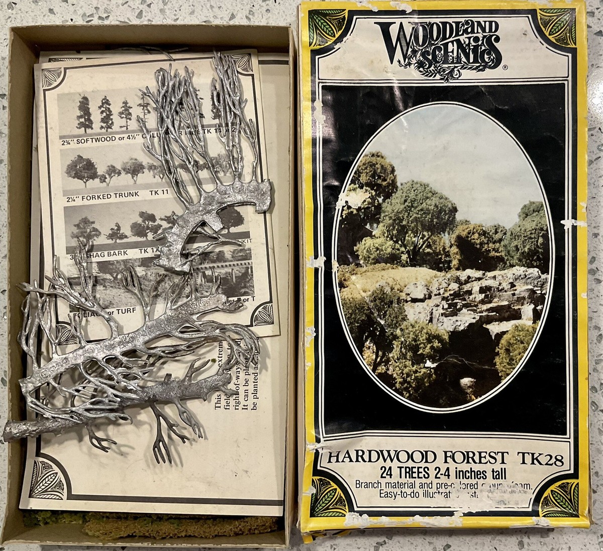 Woodland Scenics Hardwood Forrest TK28 & Hedge Row Scene TK24 (2