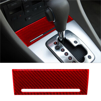 audi a4 b7 cigarette lighter Red Carbon Fiber Interior Cigarette Lighter Cover Trim For Audi A4 B7  2005-2008