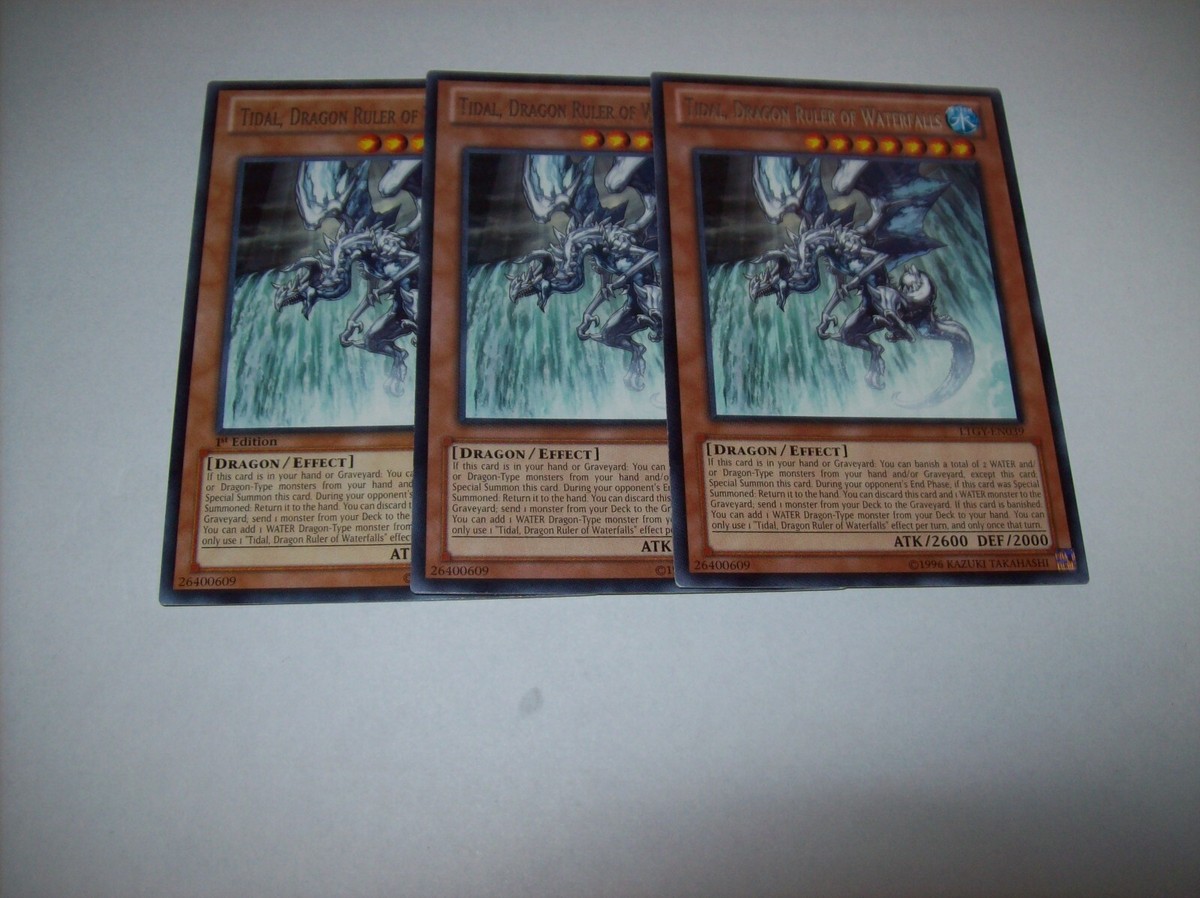 yugioh tidal dragon ruler of waterfalls deck YU-GI-OH! - Tidal, (LTGY-EN039) - Lord of The Tachyon Galaxy - 1st Edition Special Summon this card X3 Yugioh LTGY-EN039 Tidal Dragon