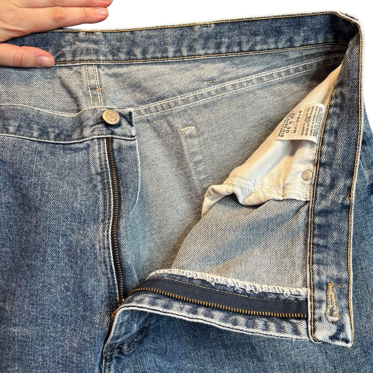 Wrangler Five Star Relaxed Fit 97601VR Jeans Mens 42 X 30 Blue