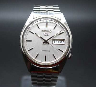 Vintage Seiko 5 Automatic 6309-7310 Dress Watch Silver Dial Vintage Seiko 5 Automatic 6309-7310 Dress Watch Silver Dial