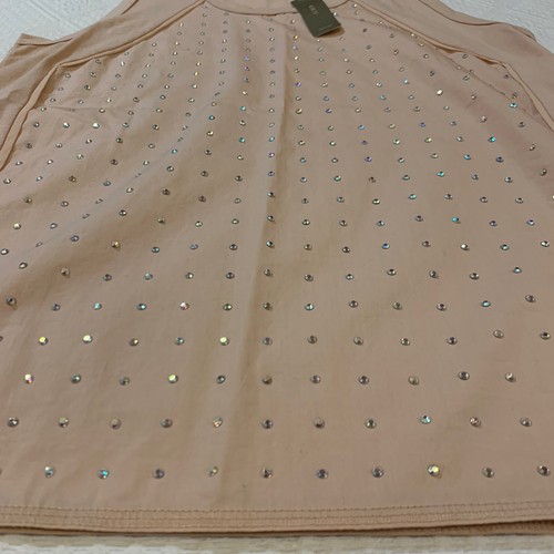 J Crew Tank Studded Embellished Shell New Women's Small Cotton Pink 100% Cotton - Picture 7 of 11