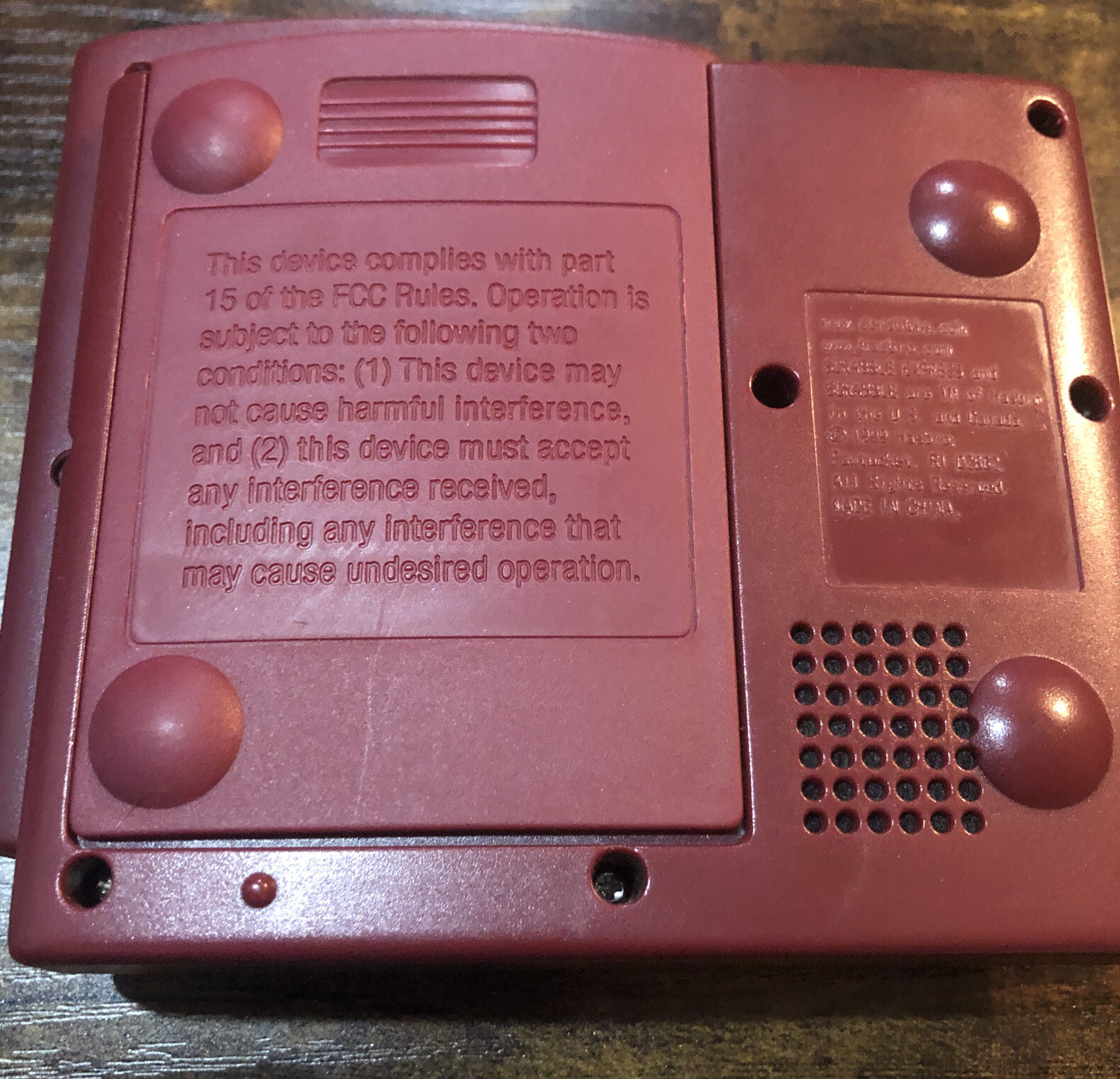 Hasbro Scrabble Express Handheld Electronic Game TG89201 Tested And