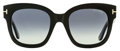 Tom Ford Beatrix-02 TF613 01D Black Polarized Cat Eye Plastic Sunglass 52-22-140